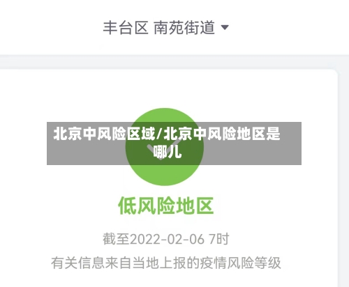 北京中风险区域/北京中风险地区是哪儿-第2张图片