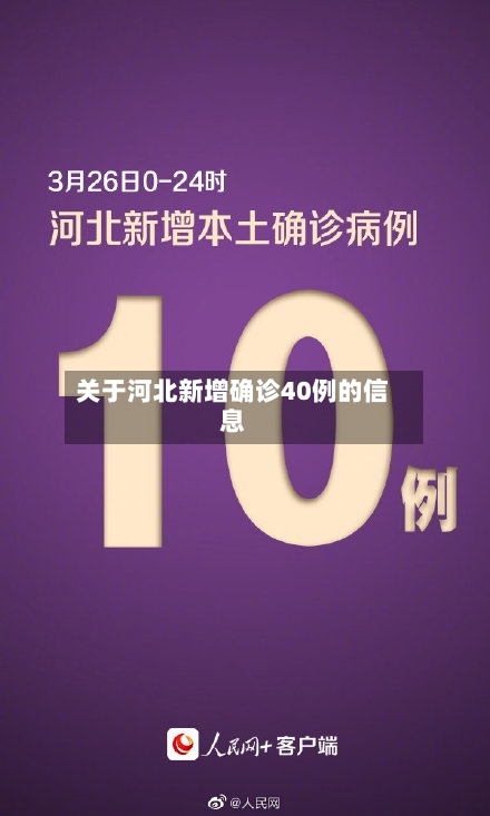 关于河北新增确诊40例的信息