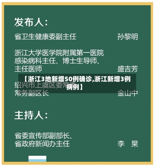 【浙江3地新增50例确诊,浙江新增3例病例】-第2张图片