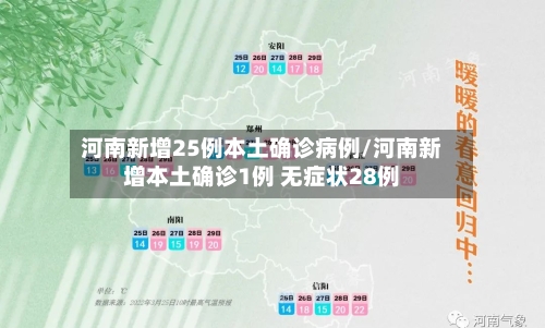 河南新增25例本土确诊病例/河南新增本土确诊1例 无症状28例