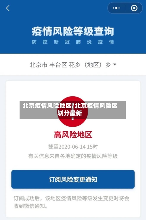 北京疫情风险地区/北京疫情风险区划分最新