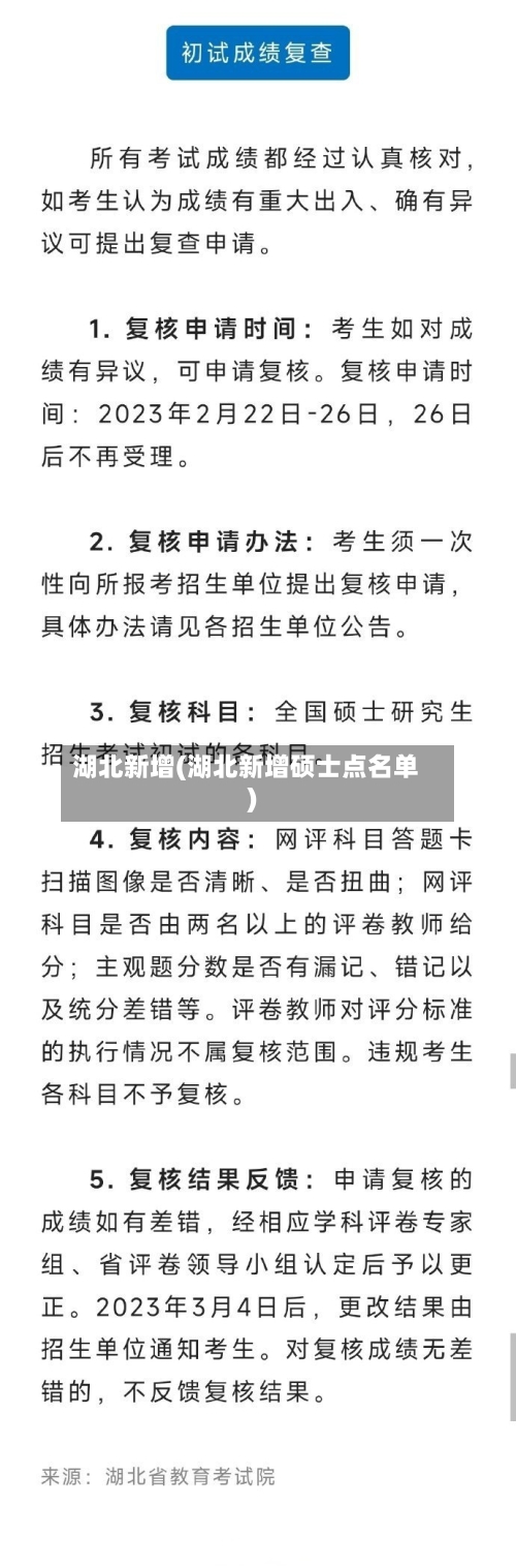 湖北新增(湖北新增硕士点名单)-第2张图片