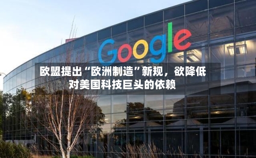 欧盟提出“欧洲制造”新规，欲降低对美国科技巨头的依赖-第3张图片