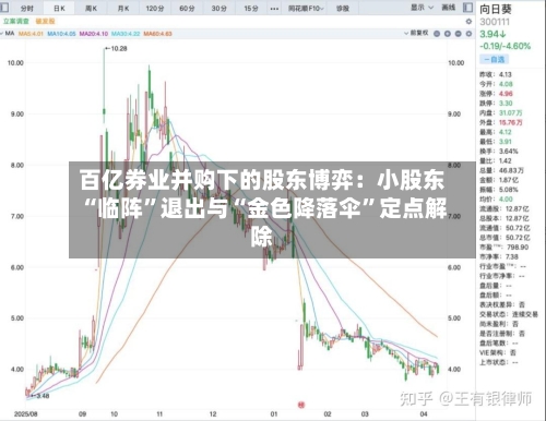 百亿券业并购下的股东博弈：小股东“临阵”退出与“金色降落伞”定点解除