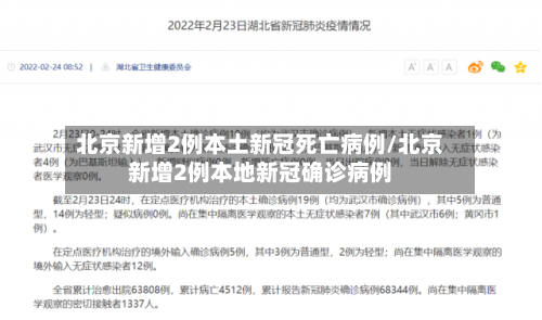 北京新增2例本土新冠死亡病例/北京新增2例本地新冠确诊病例