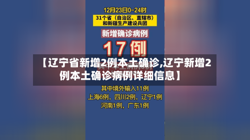 【辽宁省新增2例本土确诊,辽宁新增2例本土确诊病例详细信息】