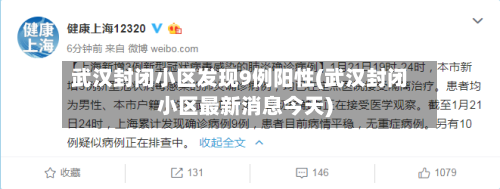 武汉封闭小区发现9例阳性(武汉封闭小区最新消息今天)-第2张图片