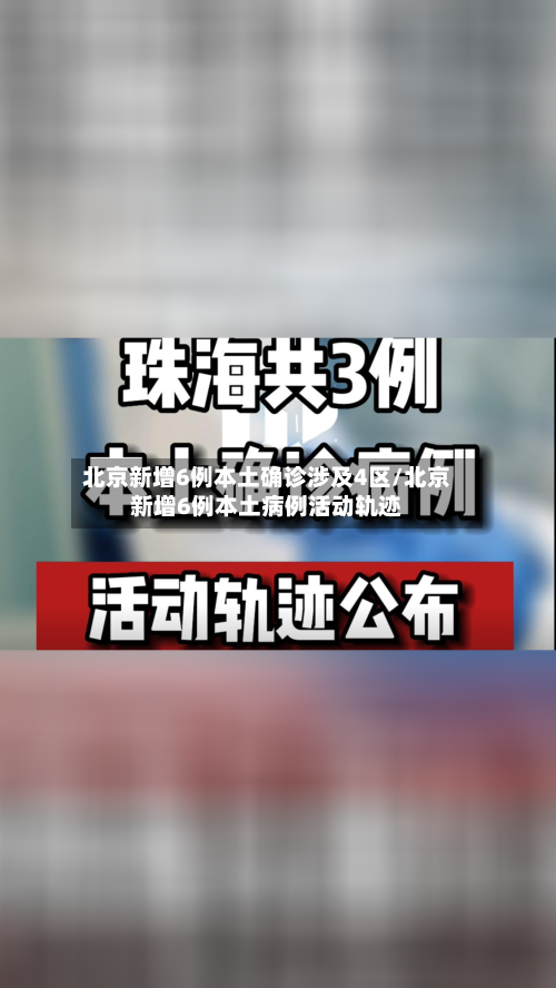 北京新增6例本土确诊涉及4区/北京新增6例本土病例活动轨迹-第3张图片