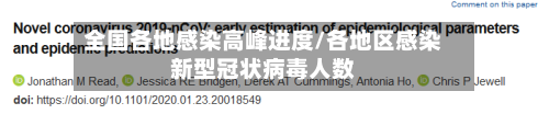 全国各地感染高峰进度/各地区感染新型冠状病毒人数