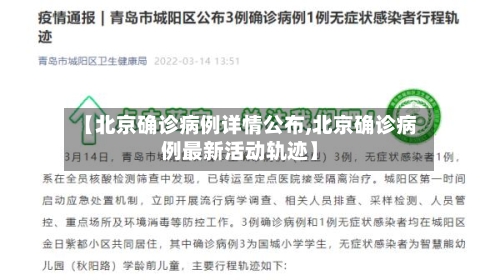 【北京确诊病例详情公布,北京确诊病例最新活动轨迹】-第2张图片