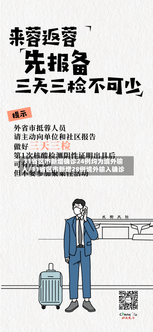 31省区市新增确诊24例均为境外输入/31省区市新增28例境外输入确诊
