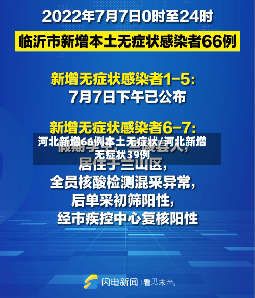 河北新增66例本土无症状/河北新增无症状39例-第3张图片