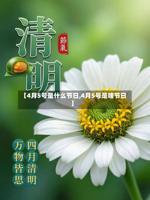 【4月5号是什么节日,4月5号是啥节日】-第2张图片