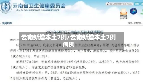 云南新增本土7例/云南新增本土7例病例-第2张图片