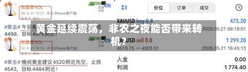 黄金延续震荡，非农之夜能否带来转机？