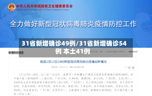 31省新增确诊49例/31省新增确诊54例 本土41例