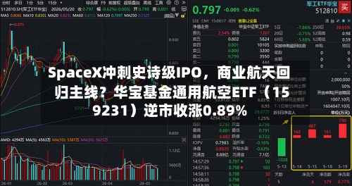 SpaceX冲刺史诗级IPO，商业航天回归主线？华宝基金通用航空ETF（159231）逆市收涨0.89%