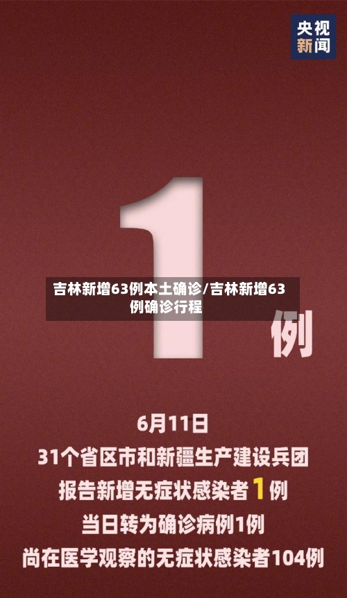 吉林新增63例本土确诊/吉林新增63例确诊行程