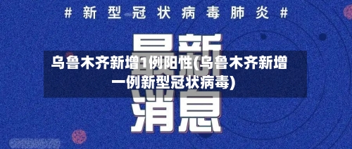 乌鲁木齐新增1例阳性(乌鲁木齐新增一例新型冠状病毒)-第2张图片