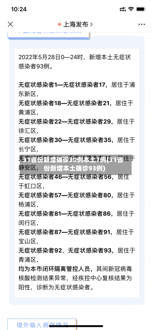 31省份新增确诊30例本土7例(31省份新增本土确诊93例)-第2张图片