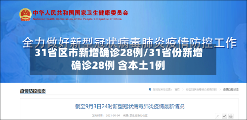 31省区市新增确诊28例/31省份新增确诊28例 含本土1例