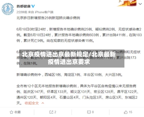 北京疫情进出京最新规定/北京最新疫情进出京要求