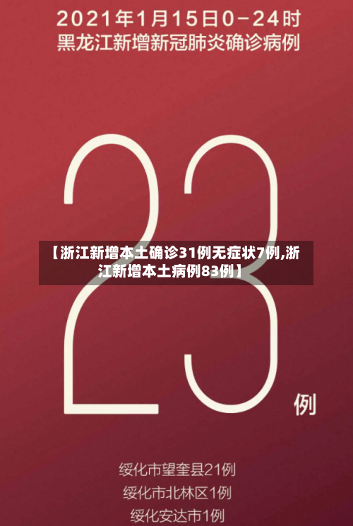 【浙江新增本土确诊31例无症状7例,浙江新增本土病例83例】-第3张图片