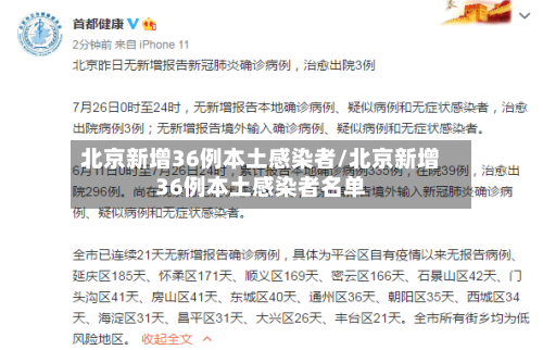 北京新增36例本土感染者/北京新增36例本土感染者名单-第2张图片