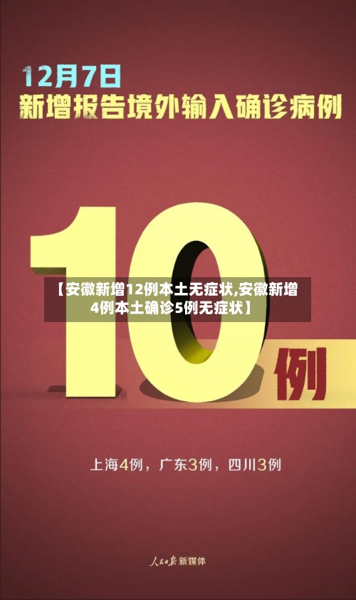 【安徽新增12例本土无症状,安徽新增4例本土确诊5例无症状】-第3张图片