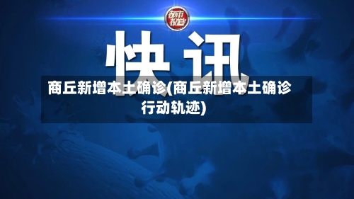 商丘新增本土确诊(商丘新增本土确诊行动轨迹)-第2张图片