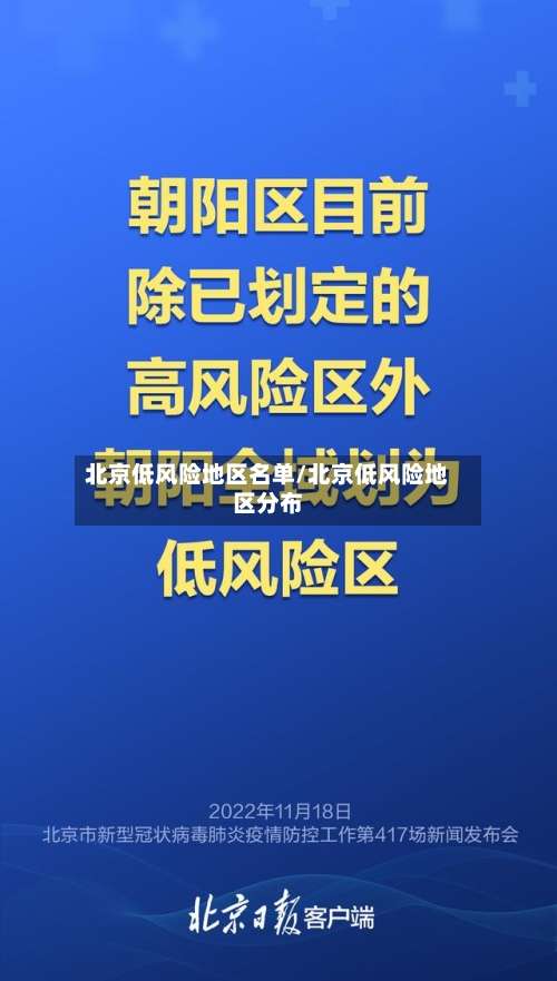 北京低风险地区名单/北京低风险地区分布
