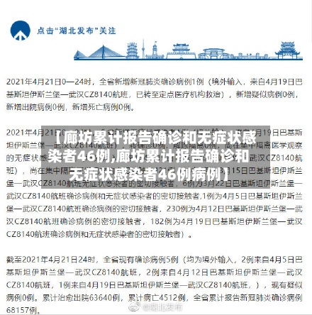 【廊坊累计报告确诊和无症状感染者46例,廊坊累计报告确诊和无症状感染者46例病例】-第2张图片