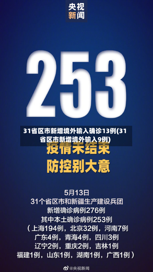 31省区市新增境外输入确诊13例(31省区市新增境外输入9例)