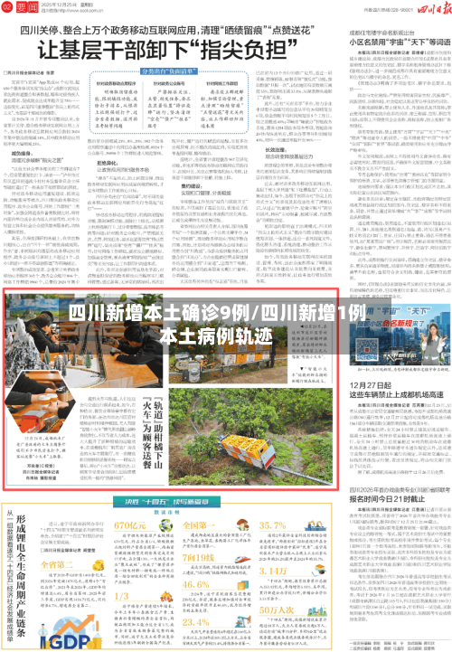四川新增本土确诊9例/四川新增1例本土病例轨迹