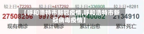 【呼和浩特市新冠疫情,呼和浩特市新冠病毒疫情】-第2张图片