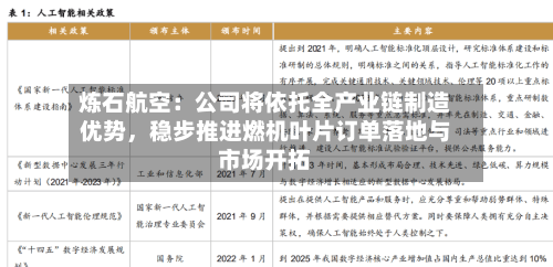 炼石航空：公司将依托全产业链制造优势，稳步推进燃机叶片订单落地与市场开拓-第2张图片