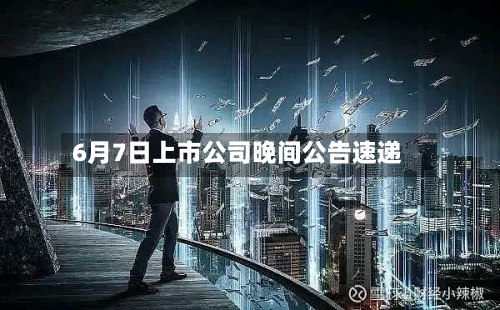 6月7日上市公司晚间公告速递-第3张图片