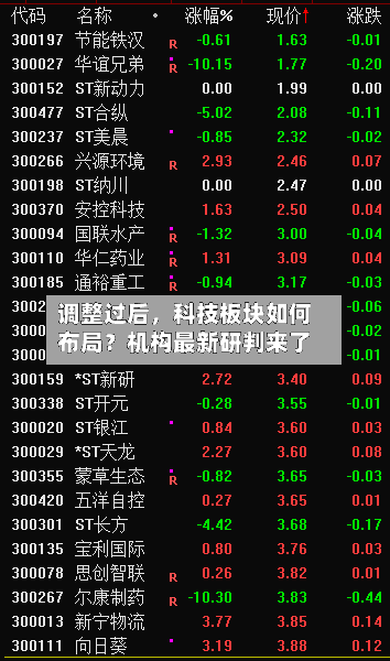 调整过后，科技板块如何布局？机构最新研判来了-第2张图片