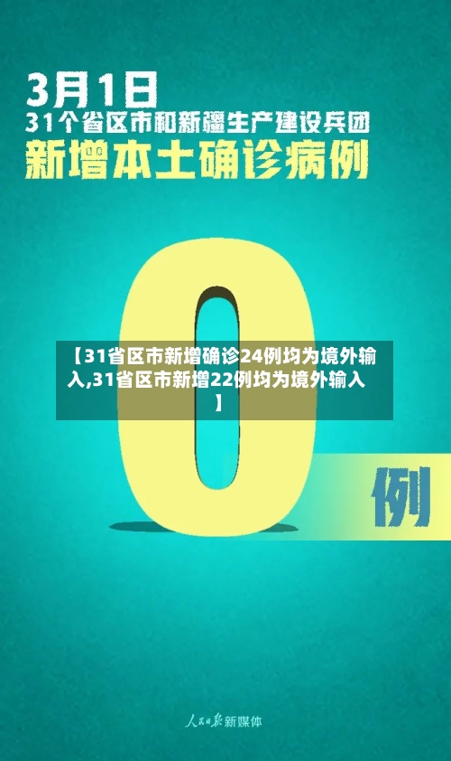 【31省区市新增确诊24例均为境外输入,31省区市新增22例均为境外输入】-第2张图片