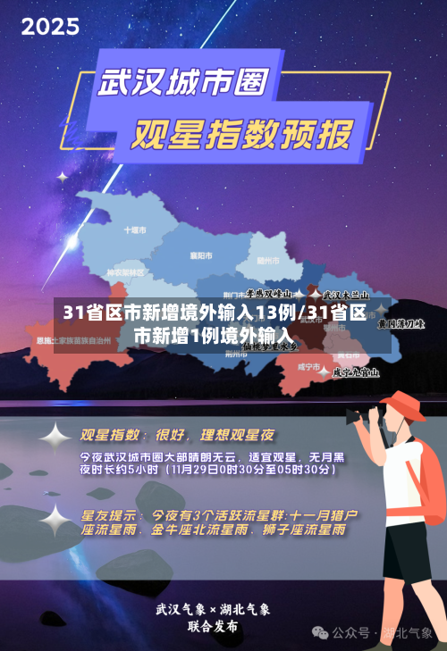 31省区市新增境外输入13例/31省区市新增1例境外输入