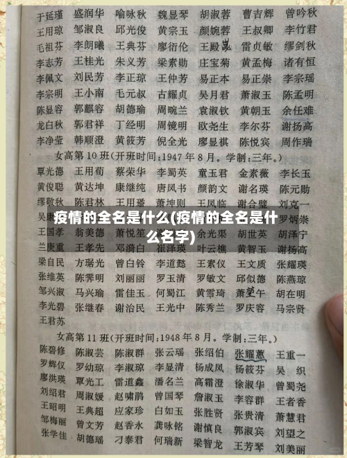 疫情的全名是什么(疫情的全名是什么名字)-第2张图片