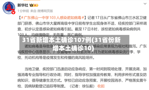 31省新增本土确诊107例(31省份新增本土确诊10)-第3张图片