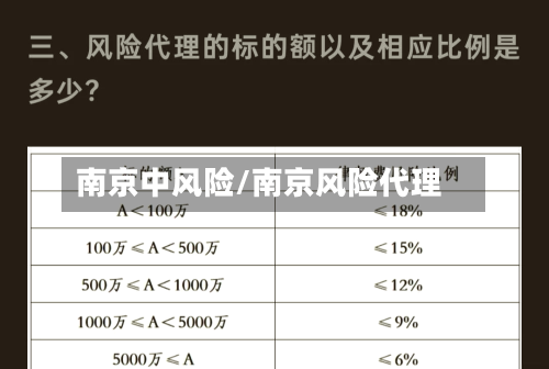 南京中风险/南京风险代理