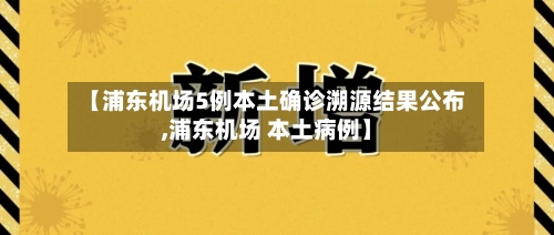 【浦东机场5例本土确诊溯源结果公布,浦东机场 本土病例】-第2张图片