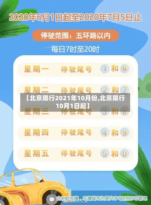【北京限行2021年10月份,北京限行10月1日起】-第3张图片