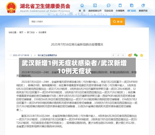武汉新增1例无症状感染者/武汉新增10例无症状-第3张图片