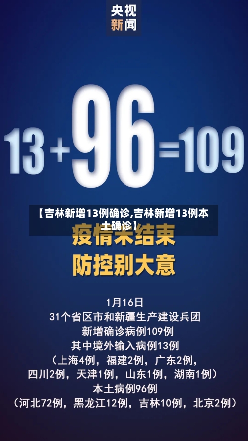 【吉林新增13例确诊,吉林新增13例本土确诊】