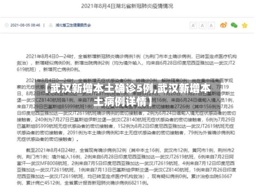 【武汉新增本土确诊5例,武汉新增本土病例详情】-第2张图片