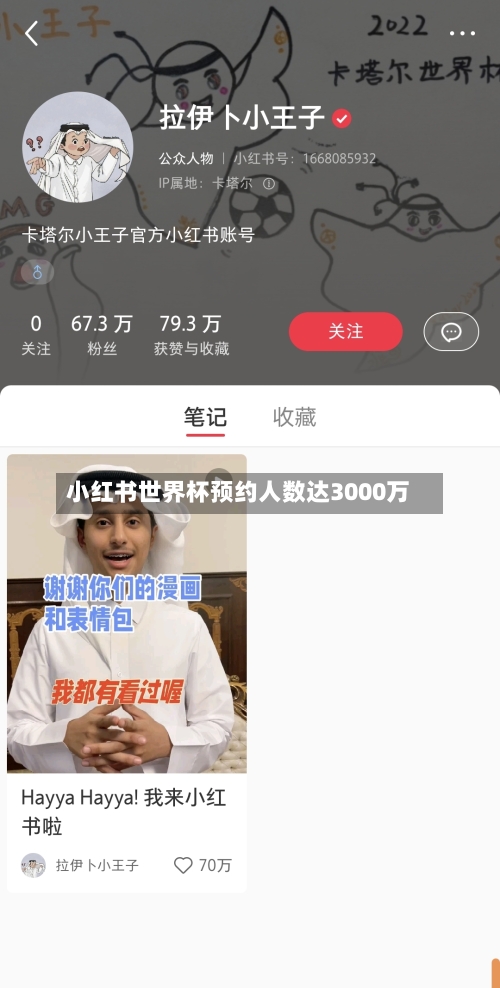 小红书世界杯预约人数达3000万-第3张图片