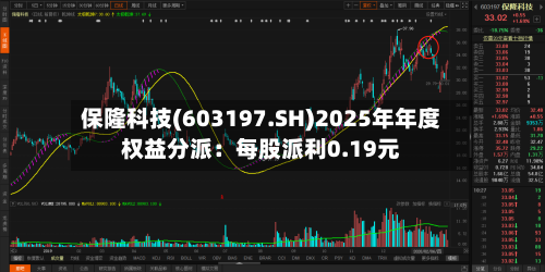 保隆科技(603197.SH)2025年年度权益分派：每股派利0.19元